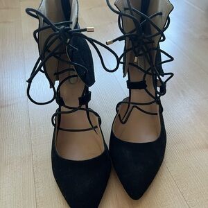 GOING OUT Elegant Black Lace-Up Women's Shoes